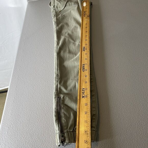 AMERICAN EAGLE Jeans Jogger Super Stretch Jegging Ankle Zip Jr Womens 0 Green - Picture 8 of 9